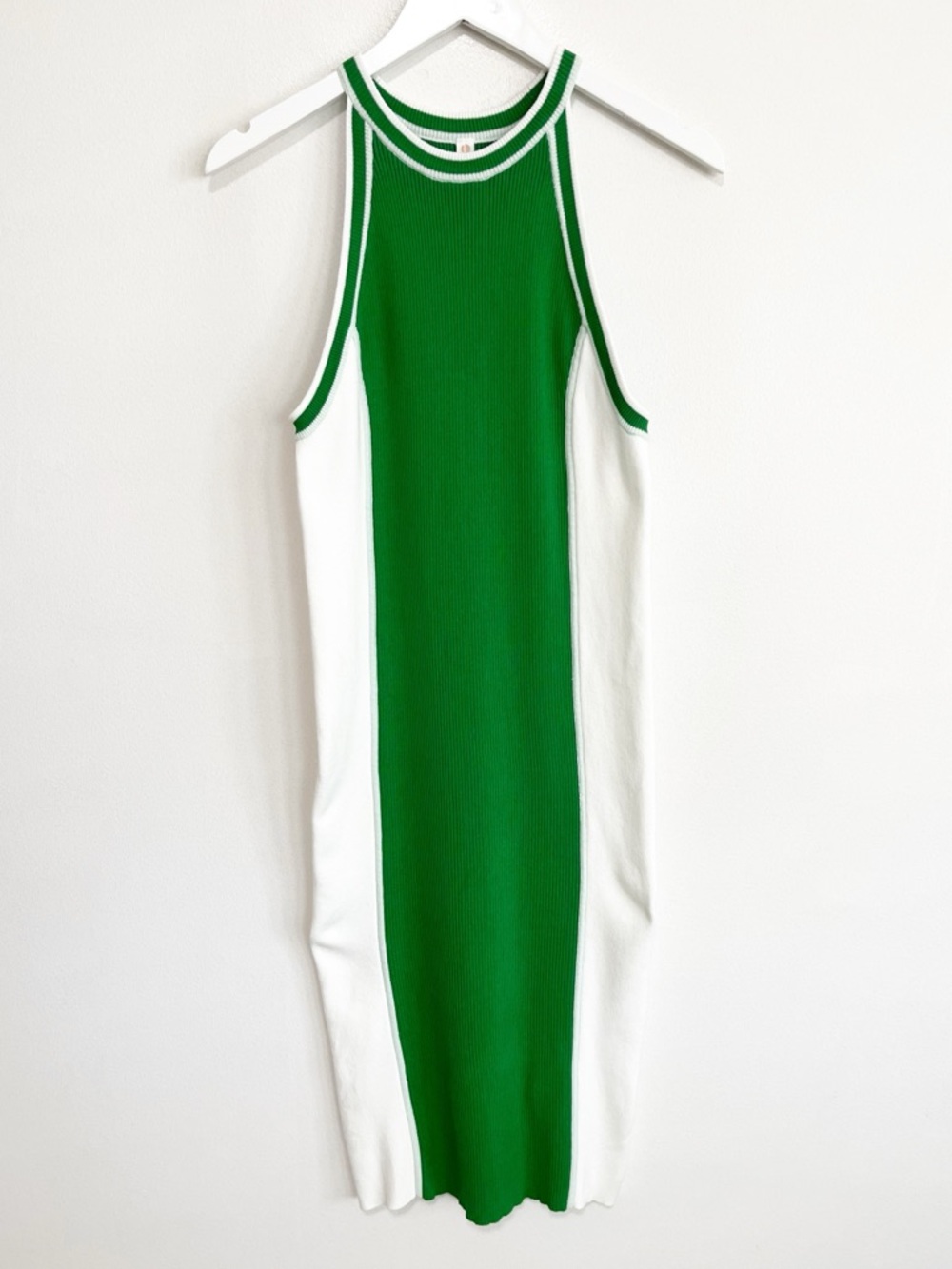 BOGO! Anthropologie Daily Practice Ribbed Knit Midi Dress Green Size Medium - Picture 4 of 9
